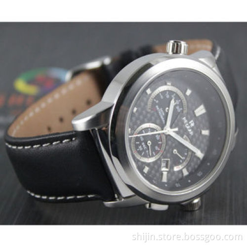 Hot-selling classical men's stainless steel watch with Japanese quartz movement, OEM is welcome